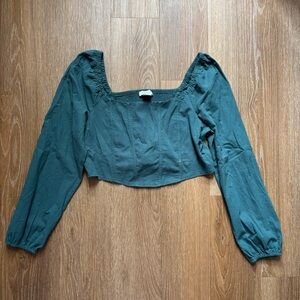 Elegant Green Women's Blouse